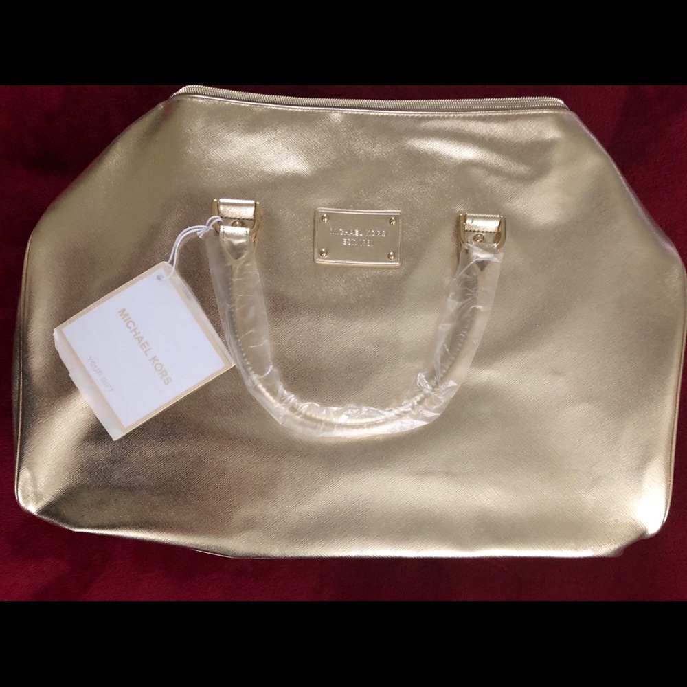 Michael Kors Gold Bag Never Used